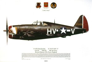 No 183, P47D Thunderbolt, 61FS, 56FG, USAAF